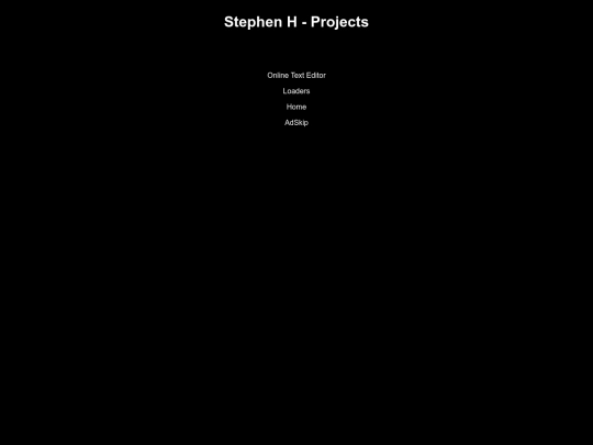 Projects screenshot