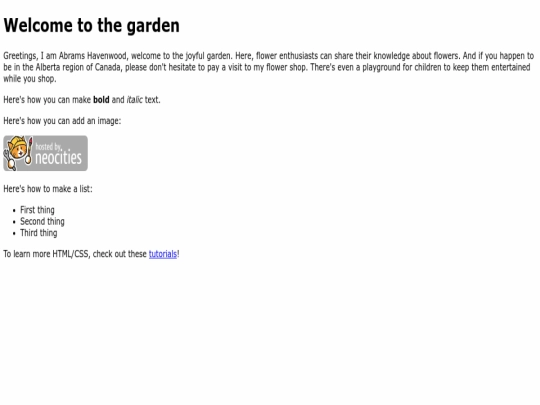 index screenshot