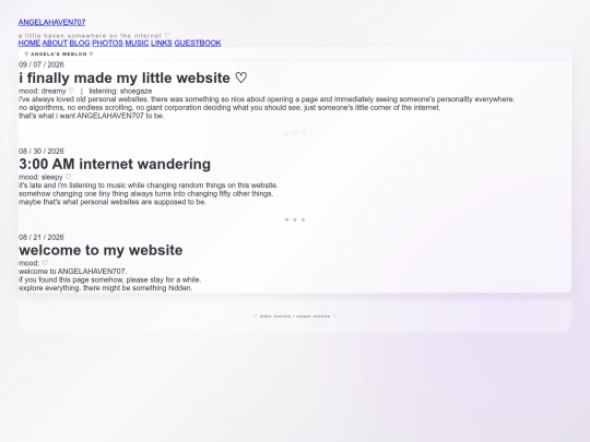 blog screenshot