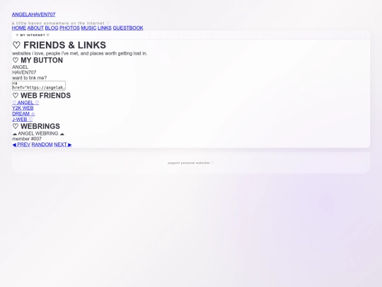 links screenshot