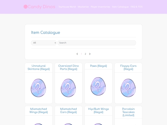 items screenshot