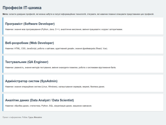 index screenshot