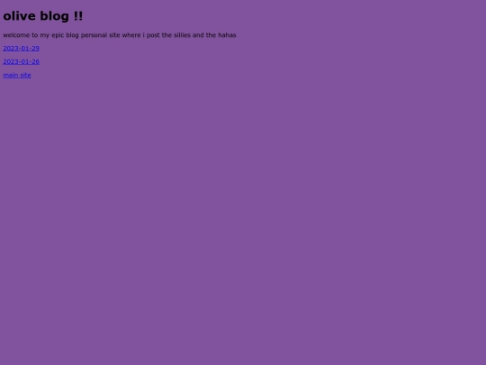 olive_blog screenshot