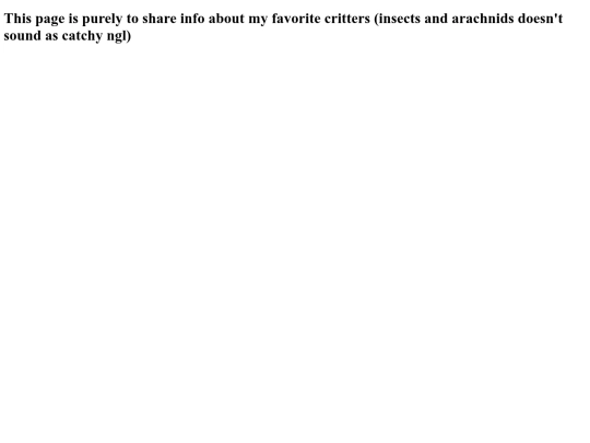 pages/critters screenshot