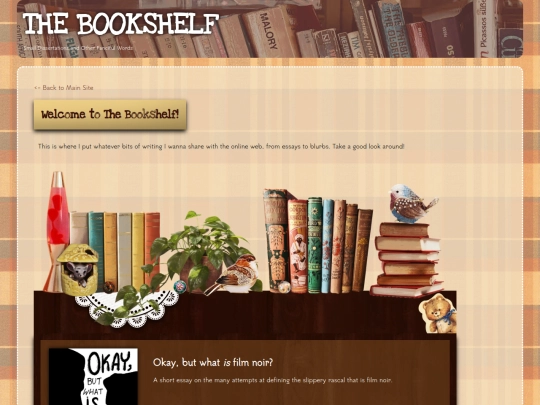 bookshelf/writing-index screenshot