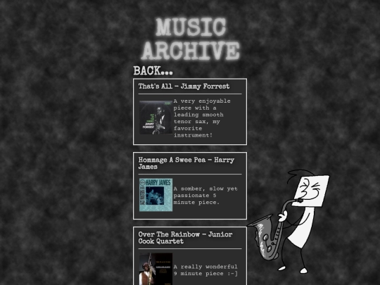 music-archive screenshot