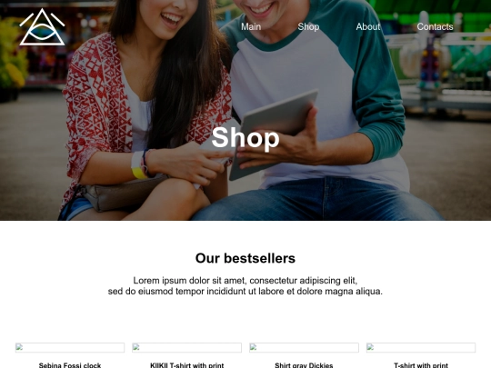 Grid-Site/shop screenshot