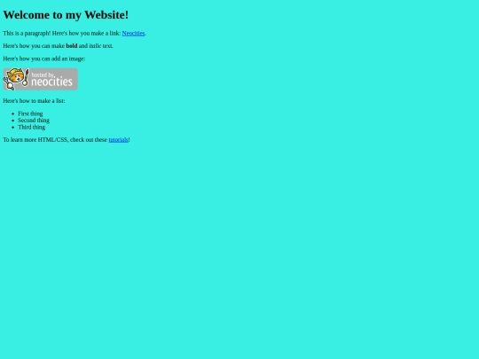 links screenshot