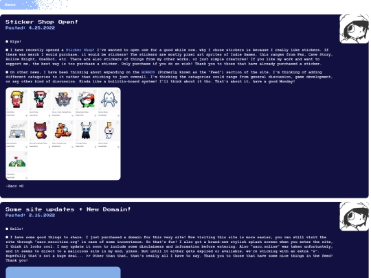 pages/news screenshot