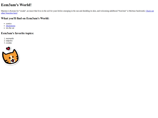 index screenshot