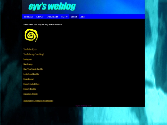 blog/links screenshot