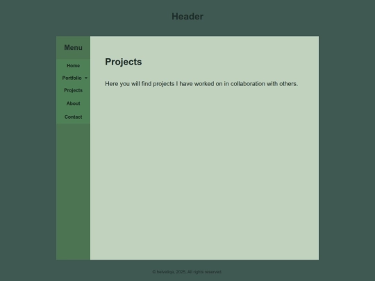 projects screenshot