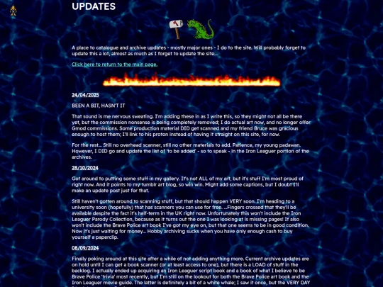 updates screenshot