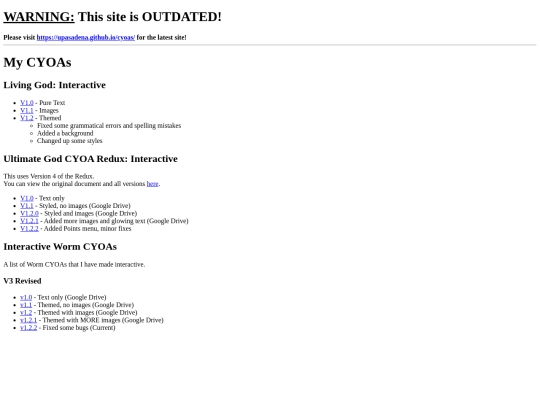 cyoas screenshot