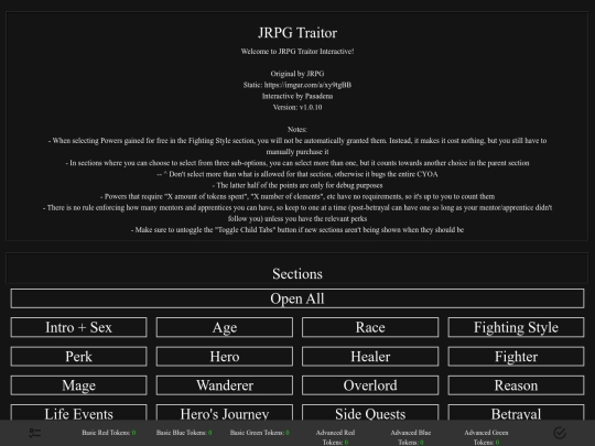 cyoas/jrpg-traitor screenshot
