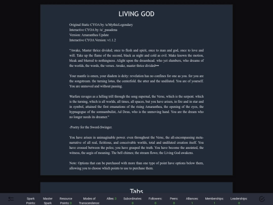cyoas/living_god_110 screenshot
