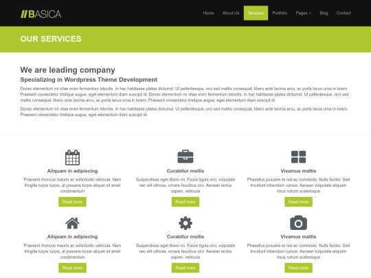 services screenshot
