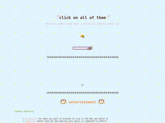 links screenshot