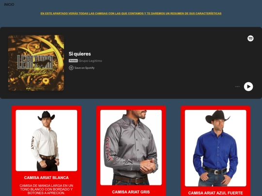 CAMISAS screenshot