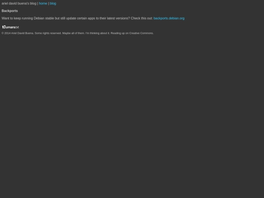 blog screenshot