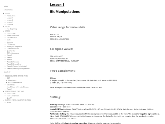 CherryTree/SchoolNotes.ctb_HTML/SchoolNotes--CS225--Lesson_1 screenshot