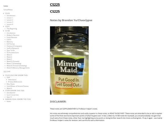 CherryTree/SchoolNotes.ctb_HTML/SchoolNotes--CS225 screenshot