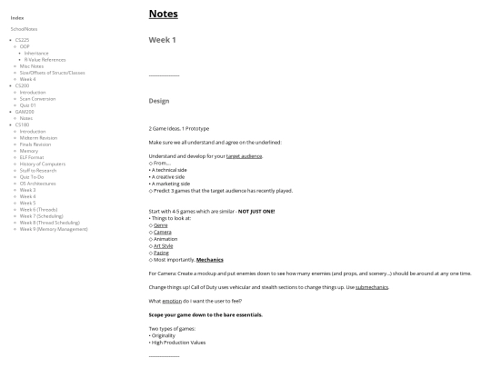 CherryTree/SchoolNotes.ctb_HTML/SchoolNotes--GAM200--Notes screenshot