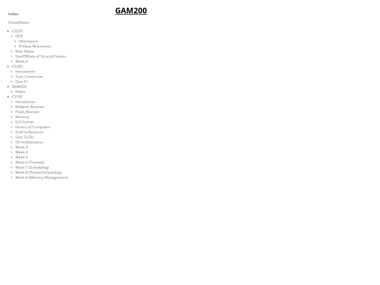 CherryTree/SchoolNotes.ctb_HTML/SchoolNotes--GAM200 screenshot
