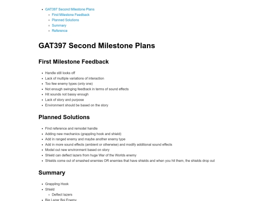 MarkDown/GAT397/Second Milestone Plans screenshot