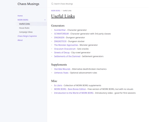 mork-borg/useful-links screenshot