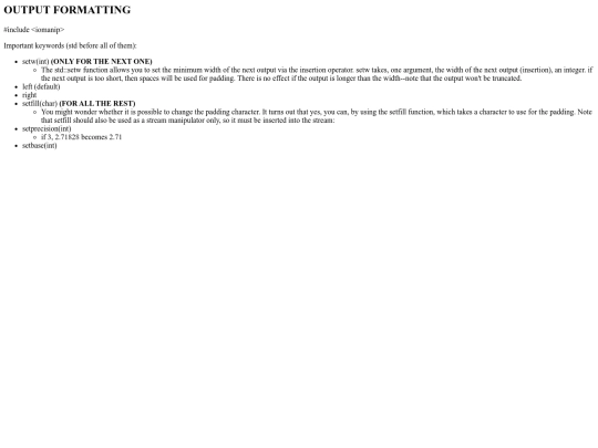 vimwiki/Output Formatting screenshot