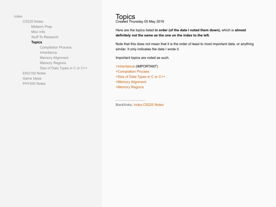 zimwiki/index/CS225_Notes/Topics screenshot