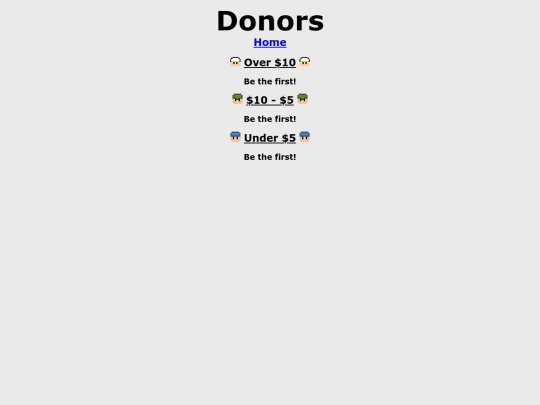 donors screenshot