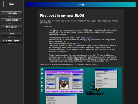 blog screenshot