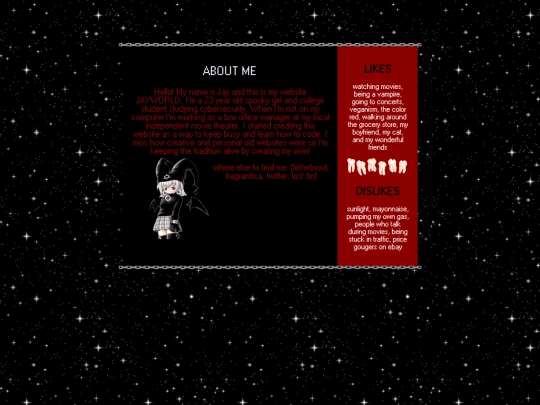aboutme screenshot