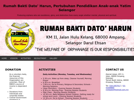 activities screenshot