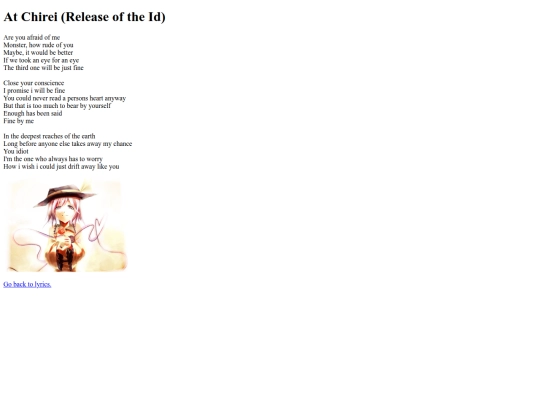 lyrics/at-chirei-release-of-the-id screenshot
