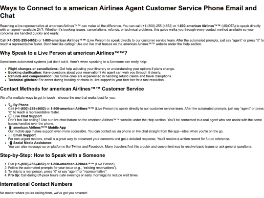 Representative help/ways-to-connect-to-a-american-airlines-agent-customer-service-phone-email-and-chat- screenshot