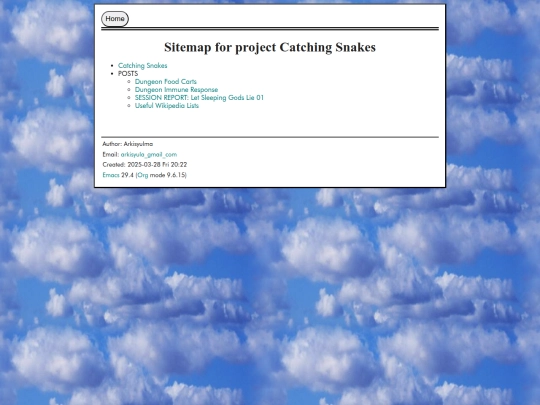 sitemap screenshot