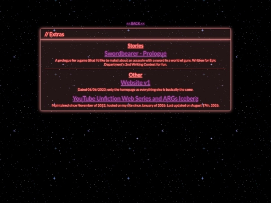 extras screenshot