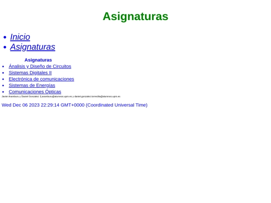 Practica1/asignaturas screenshot