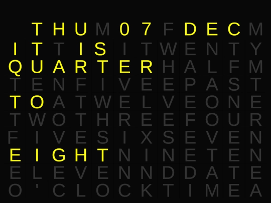 wordclock screenshot