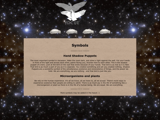 symbols screenshot