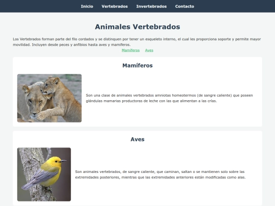 vertebrados screenshot