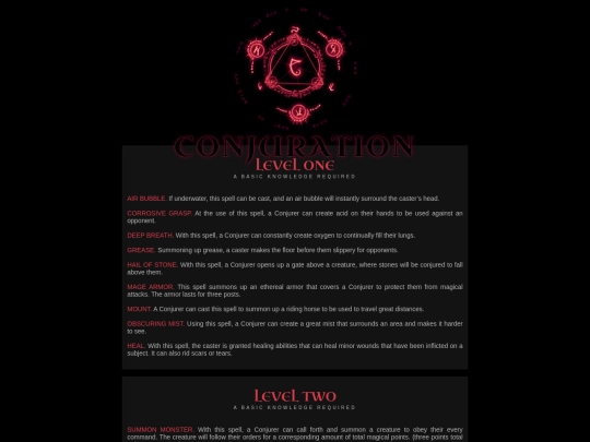 CONJURATION screenshot