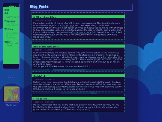 blog screenshot