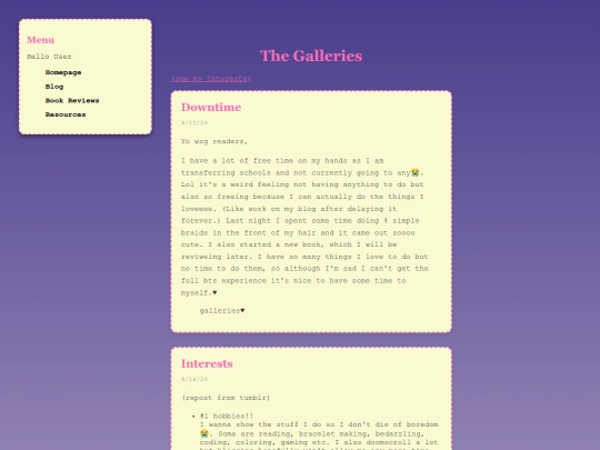blog screenshot