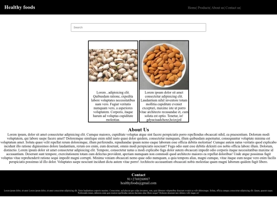 healthy foods screenshot