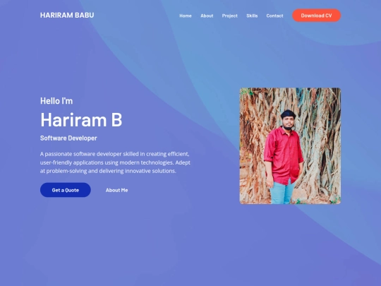 Portfolio screenshot