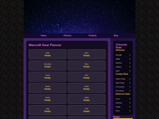 gearplanner screenshot